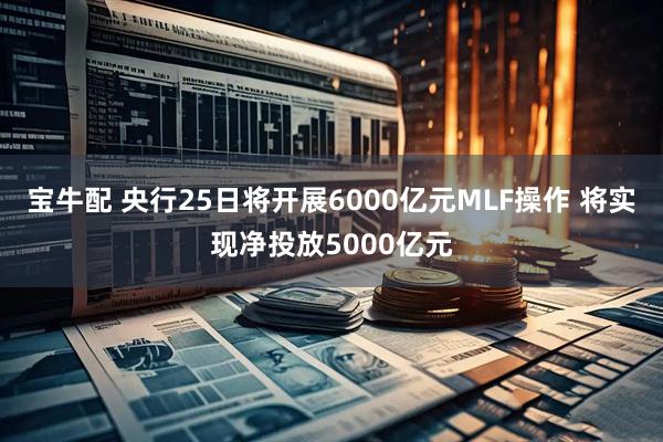 宝牛配 央行25日将开展6000亿元MLF操作 将实现净投放5000亿元